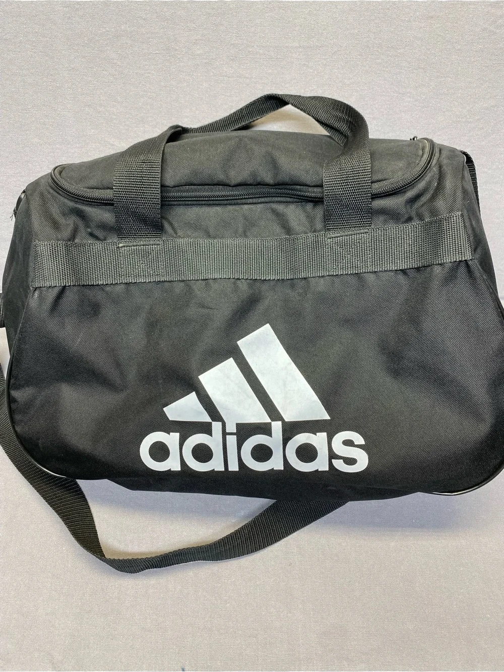 Adidas Black Logo Duffel Bag - Men's Travel & Gym Bag